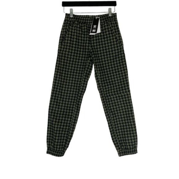 IVY PARK Joggers Kids Medium 11-12Y Houndstooth Denim Pants Black Green New - Picture 2 of 14